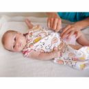 Спальный мешок фланель SwaddleDesigns розовый слоны и птички 12-18 мес.